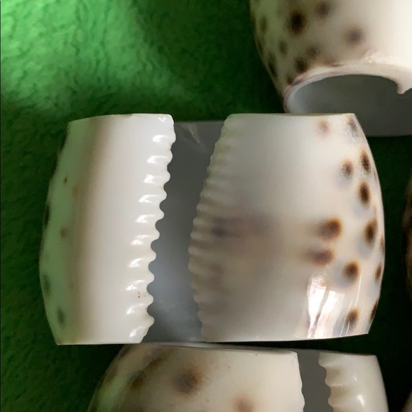 Vintage Seashell set of 7 napkin rings - Picture 15 of 16